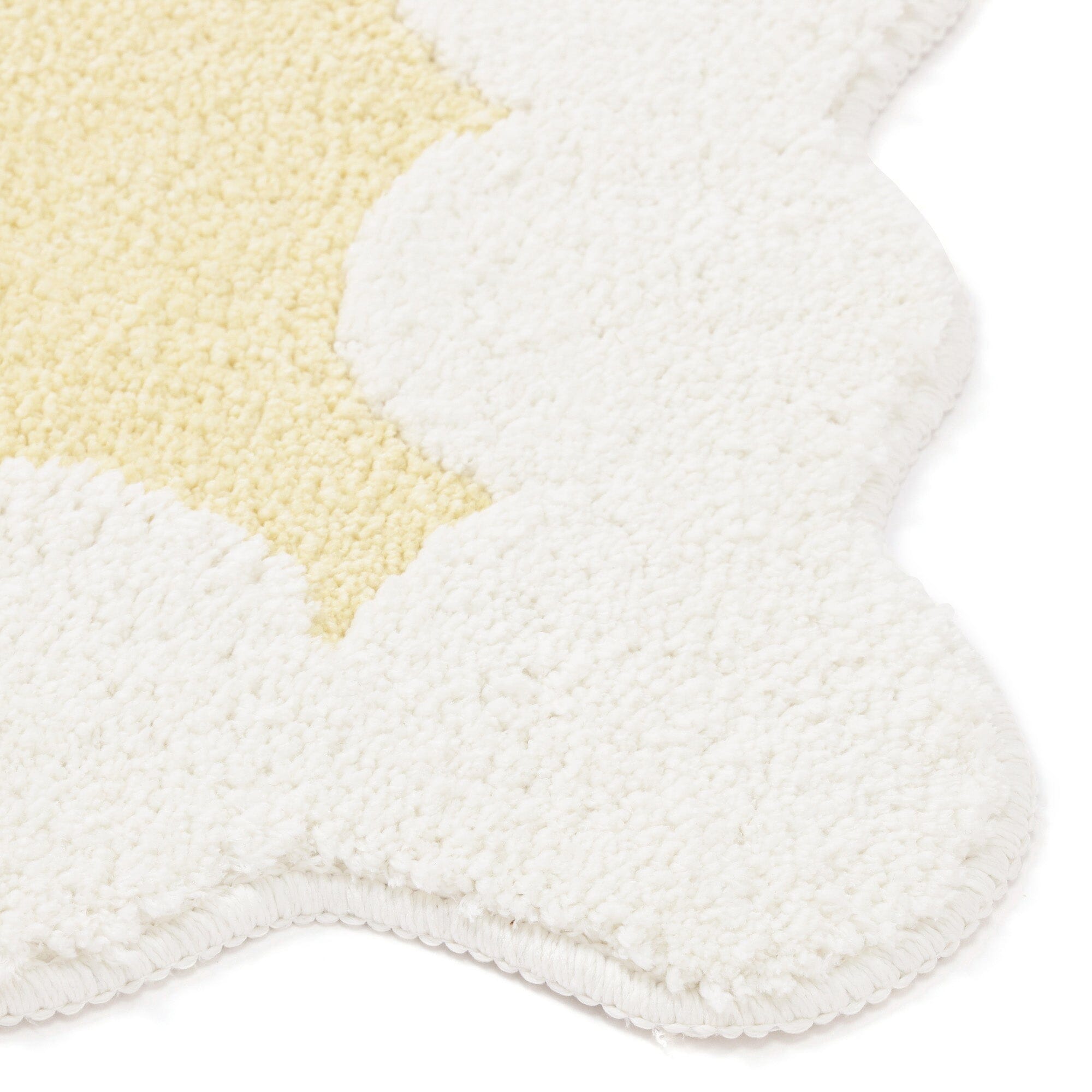 Dot Frame Mat 830 X 520 Yellow X Ivory