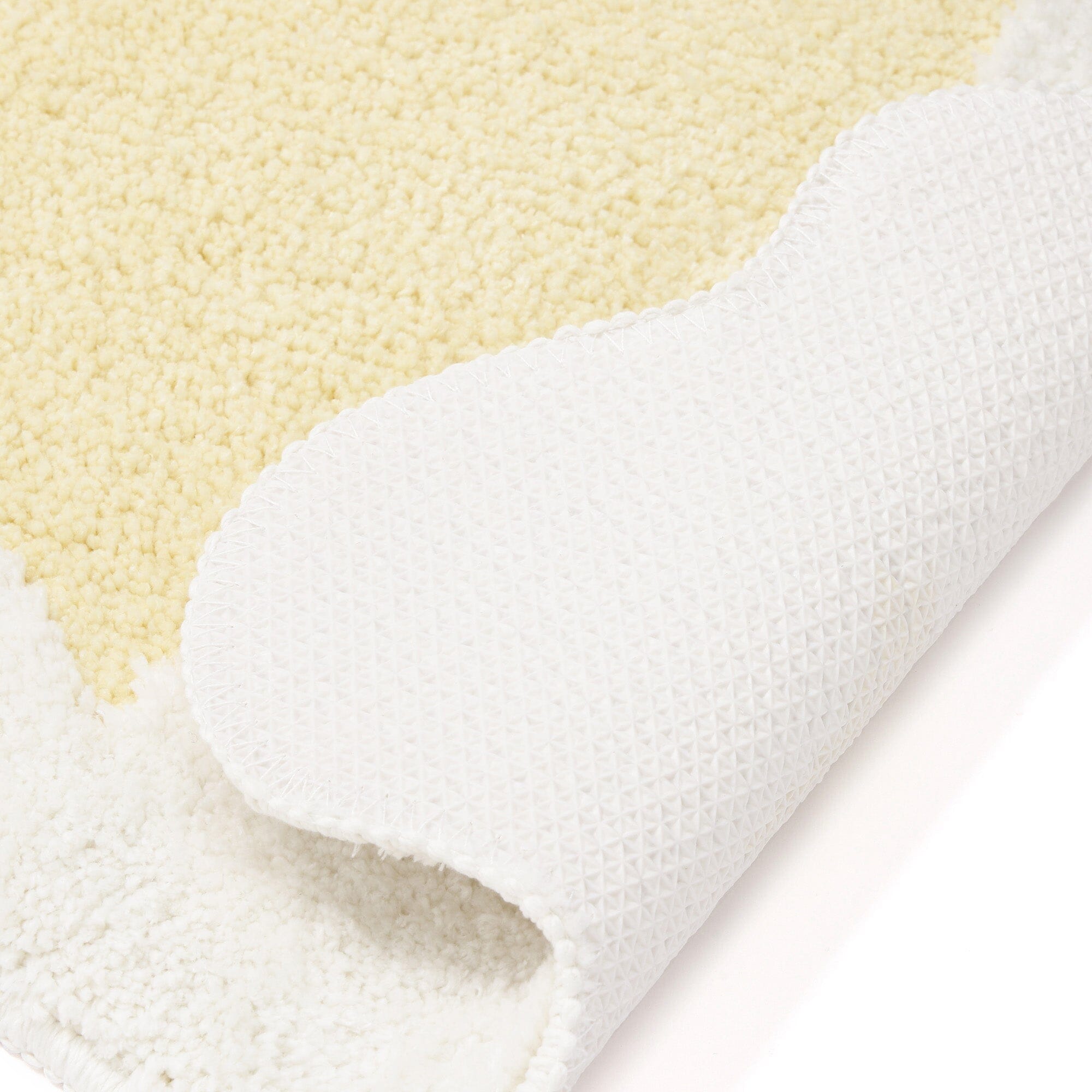 Dot Frame Mat 830 X 520 Yellow X Ivory