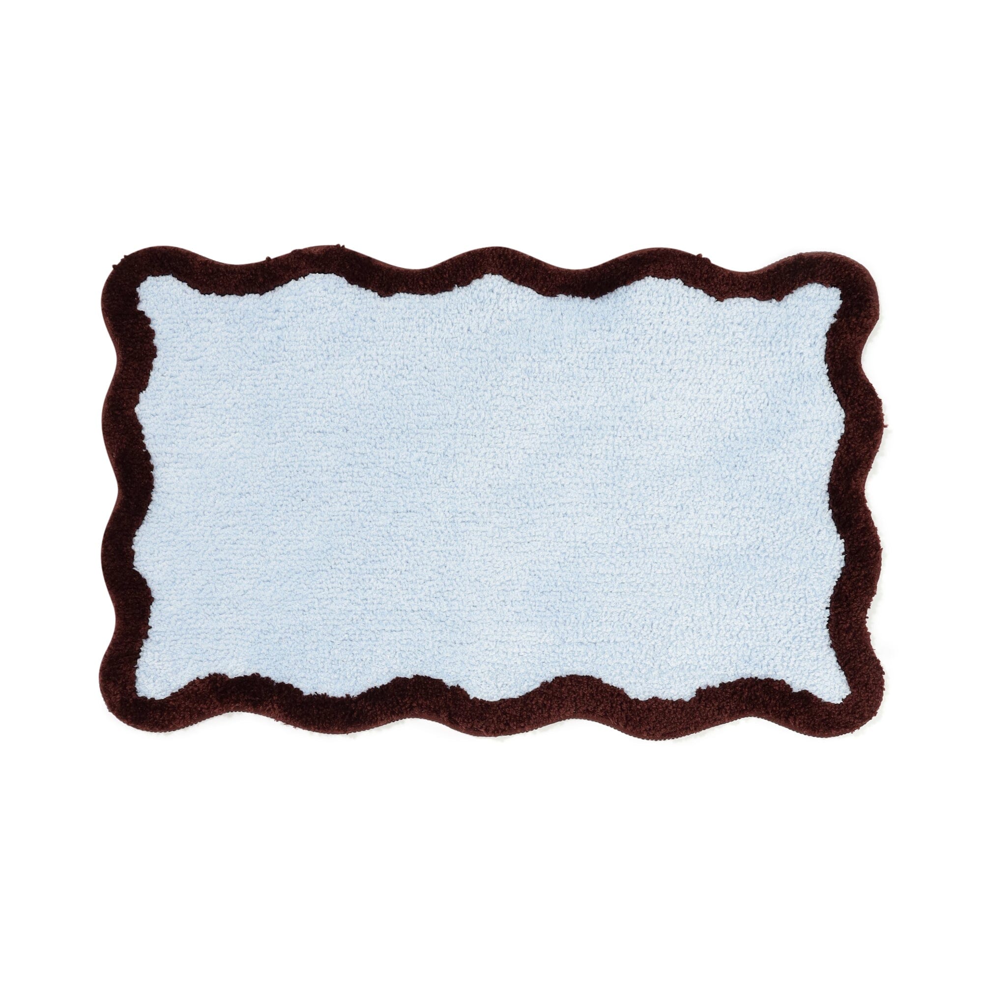 Wave Frame Mat 800 X 500 Light Blue X Brown
