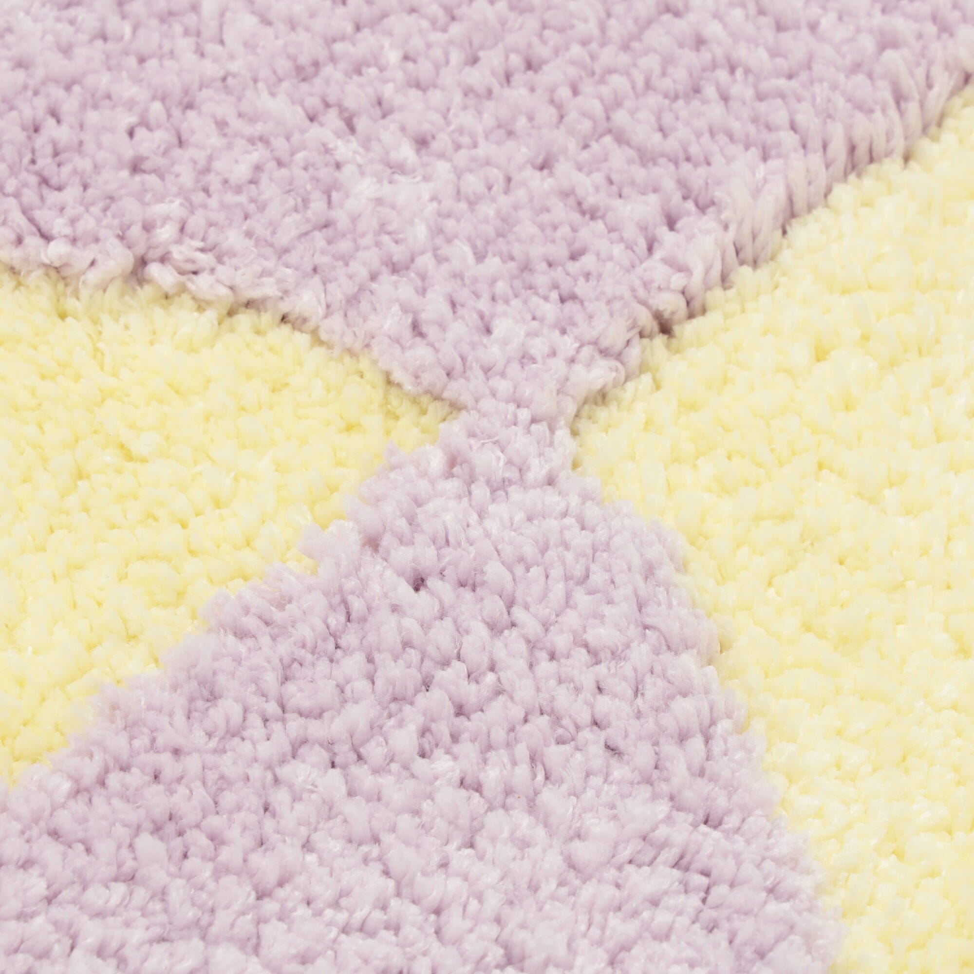 Wave Checker Mat 800 X 500  Yellow X Light Purple