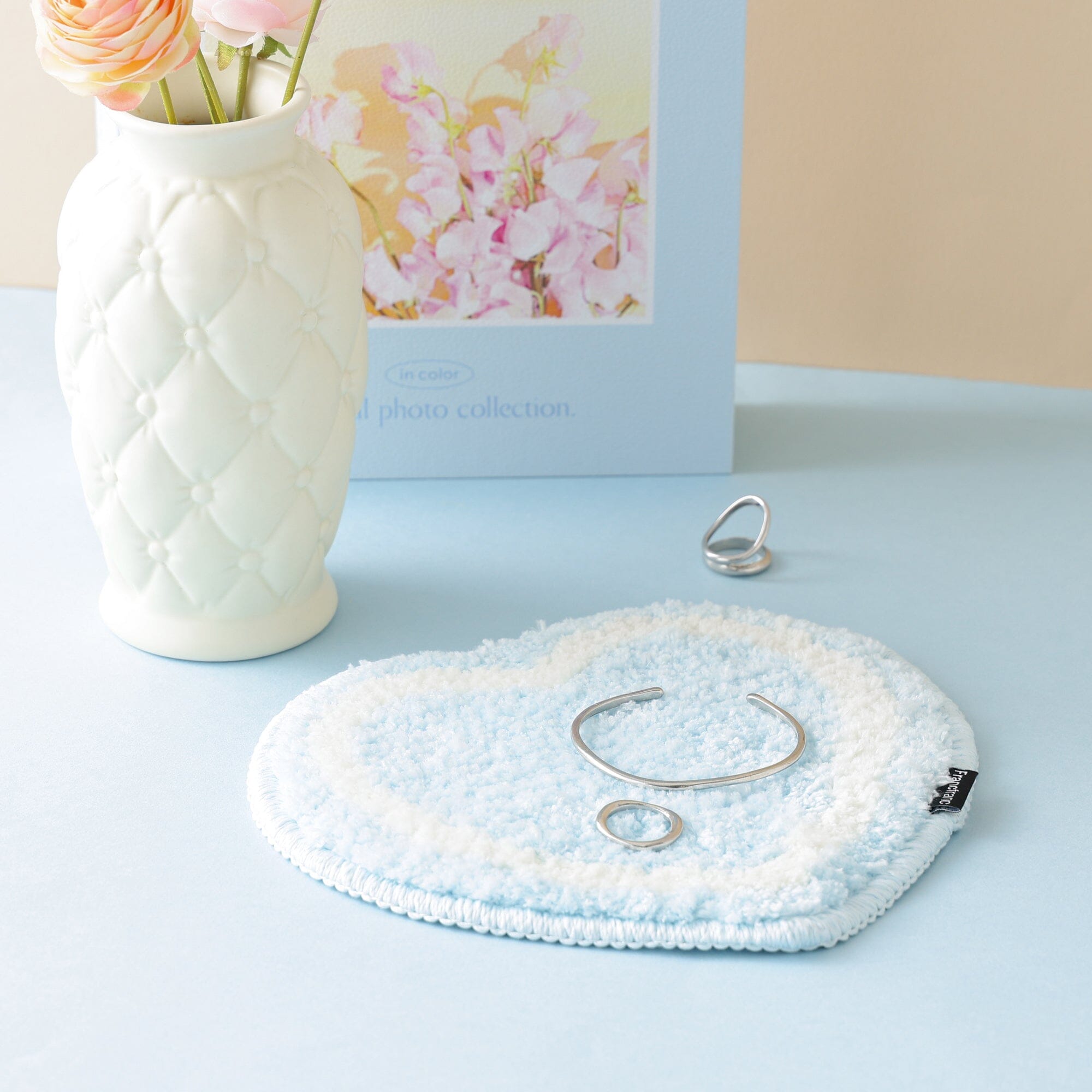Mini Mat Heart Light Blue