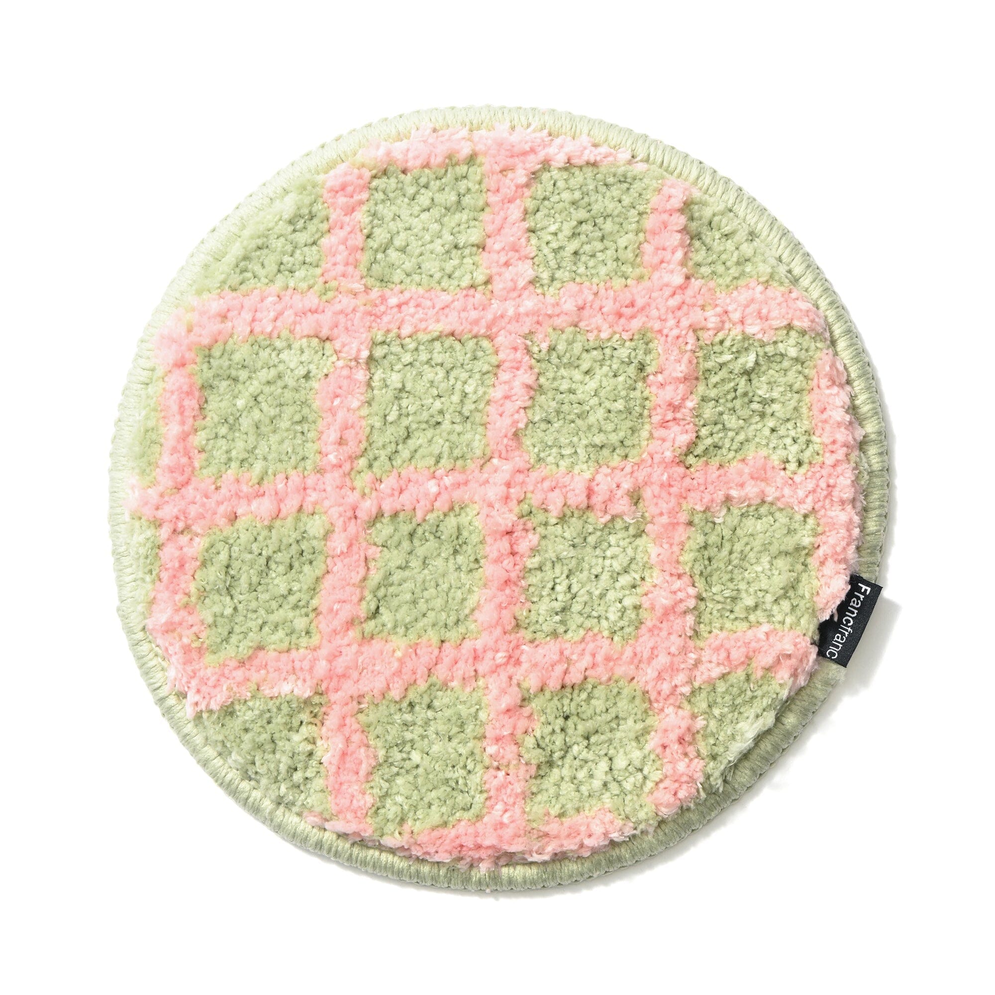 Mini Mat Windowpane Pink X Light Green