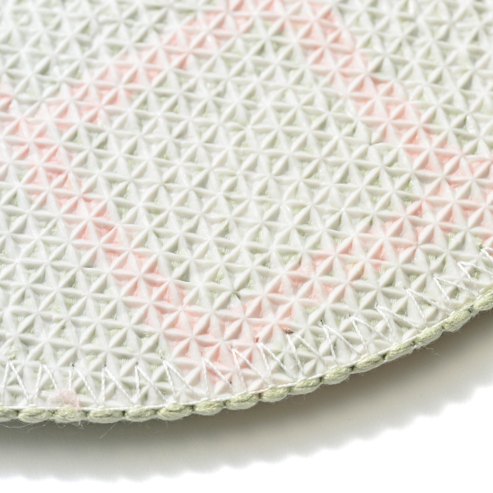 Mini Mat Windowpane Pink X Light Green