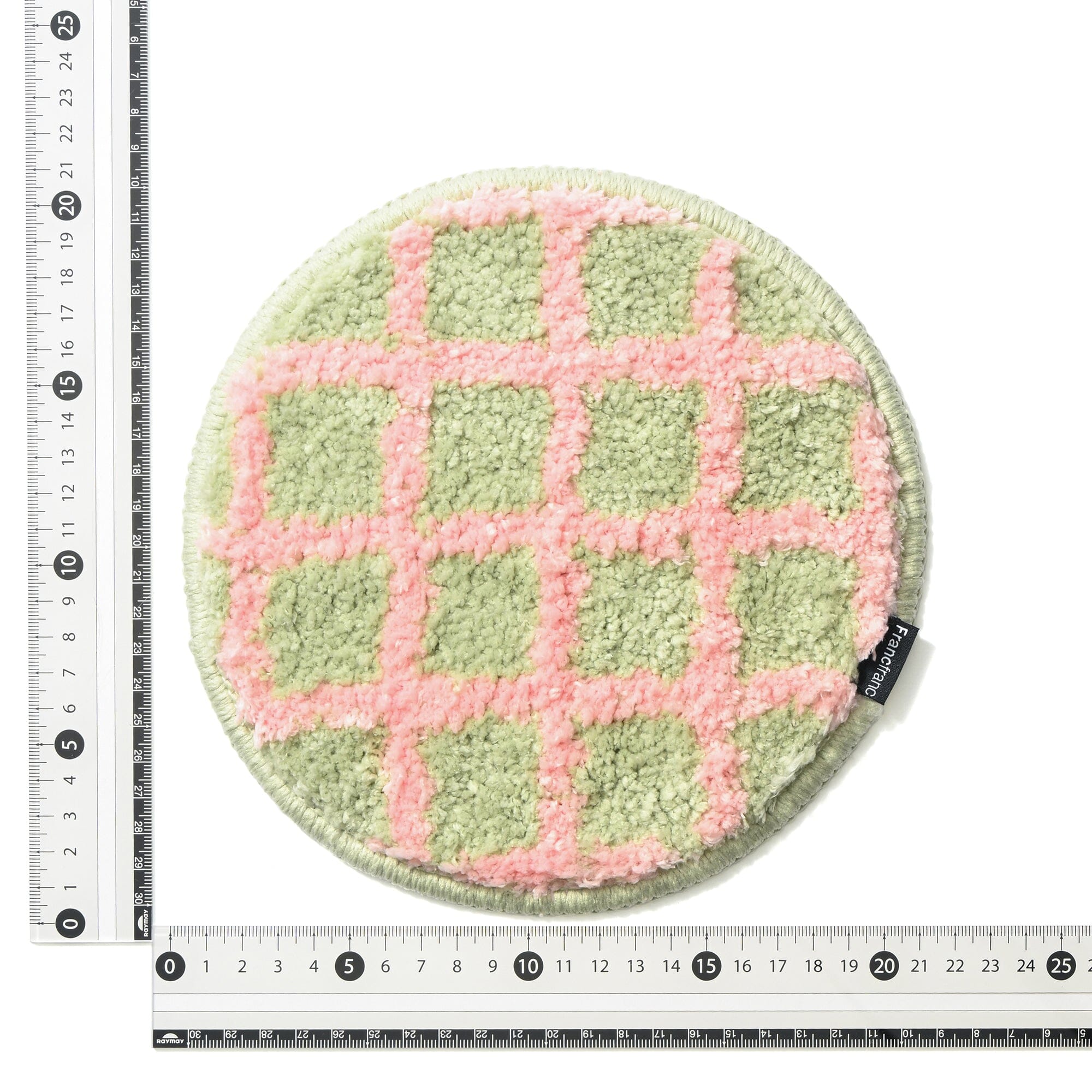 Mini Mat Windowpane Pink X Light Green