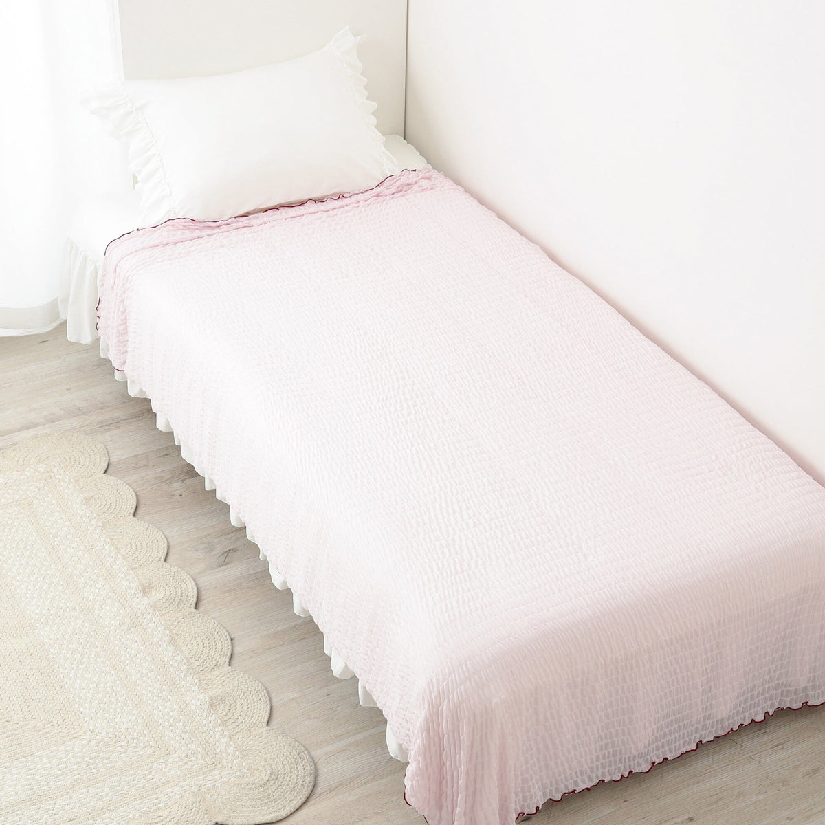 Cool Ripple Blanket Single 1400 X 2000  Pink X Red