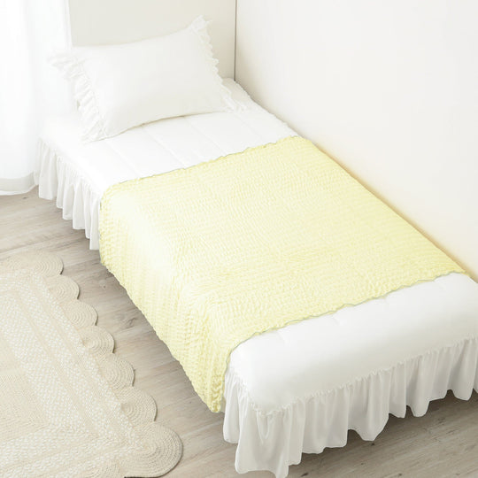 Cool Ripple Blanket Half Size 1000 X 1400  Yellow X Light Green
