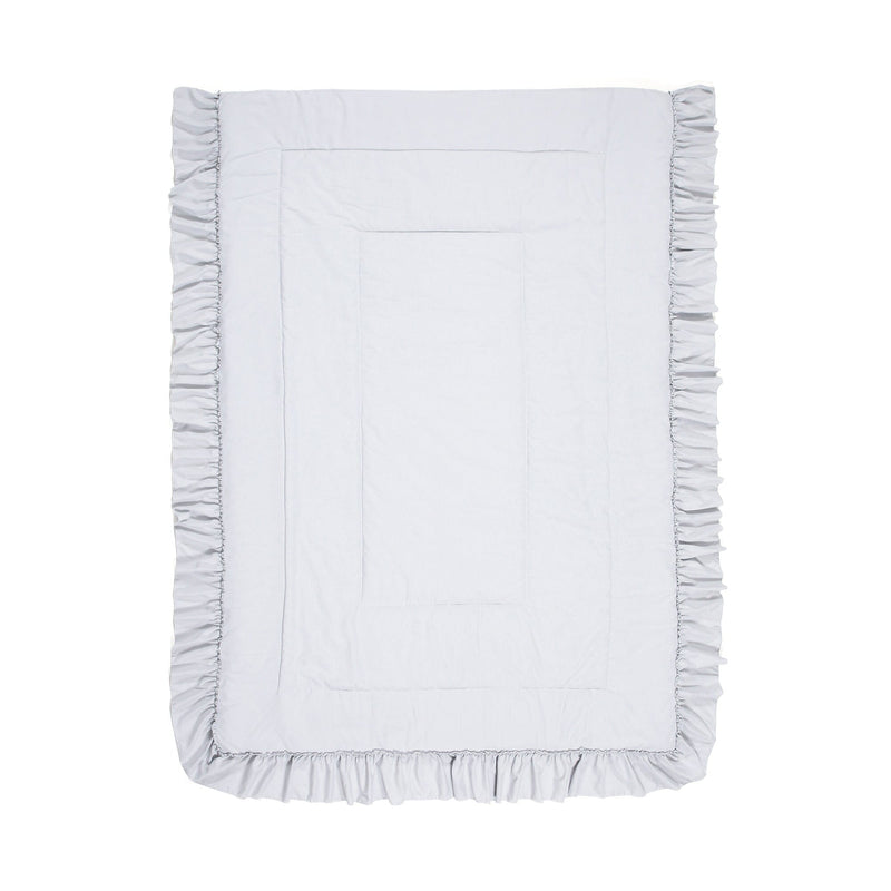 Fuwaro Cooling Quilt  Frill Double Grey