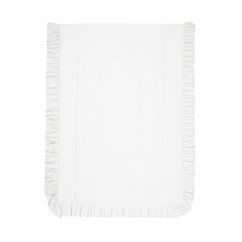 Fuwaro Cooling Quilt Frill Single White
