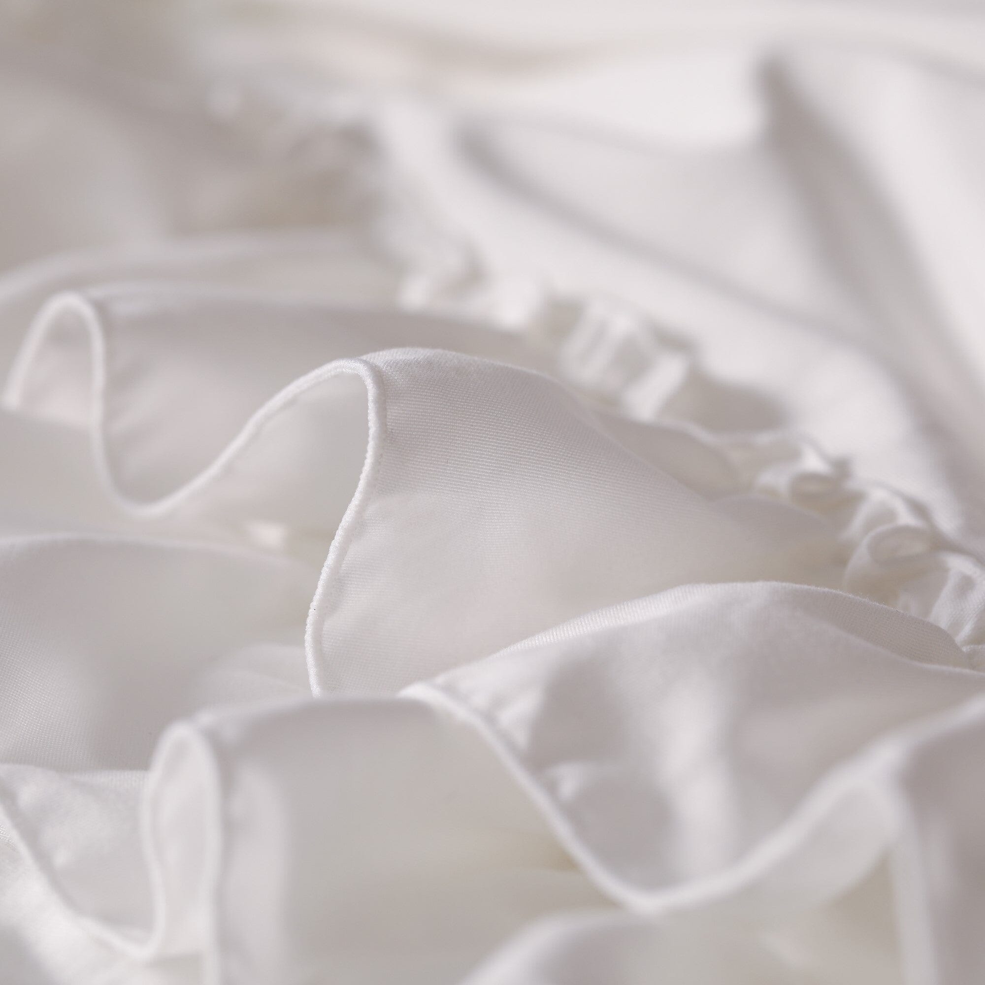 Fuwaro Cooling Quilt Frill Single White