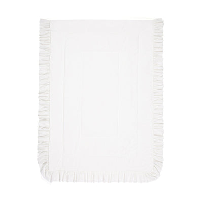 Fuwaro Cooling Quilt Frill Double White