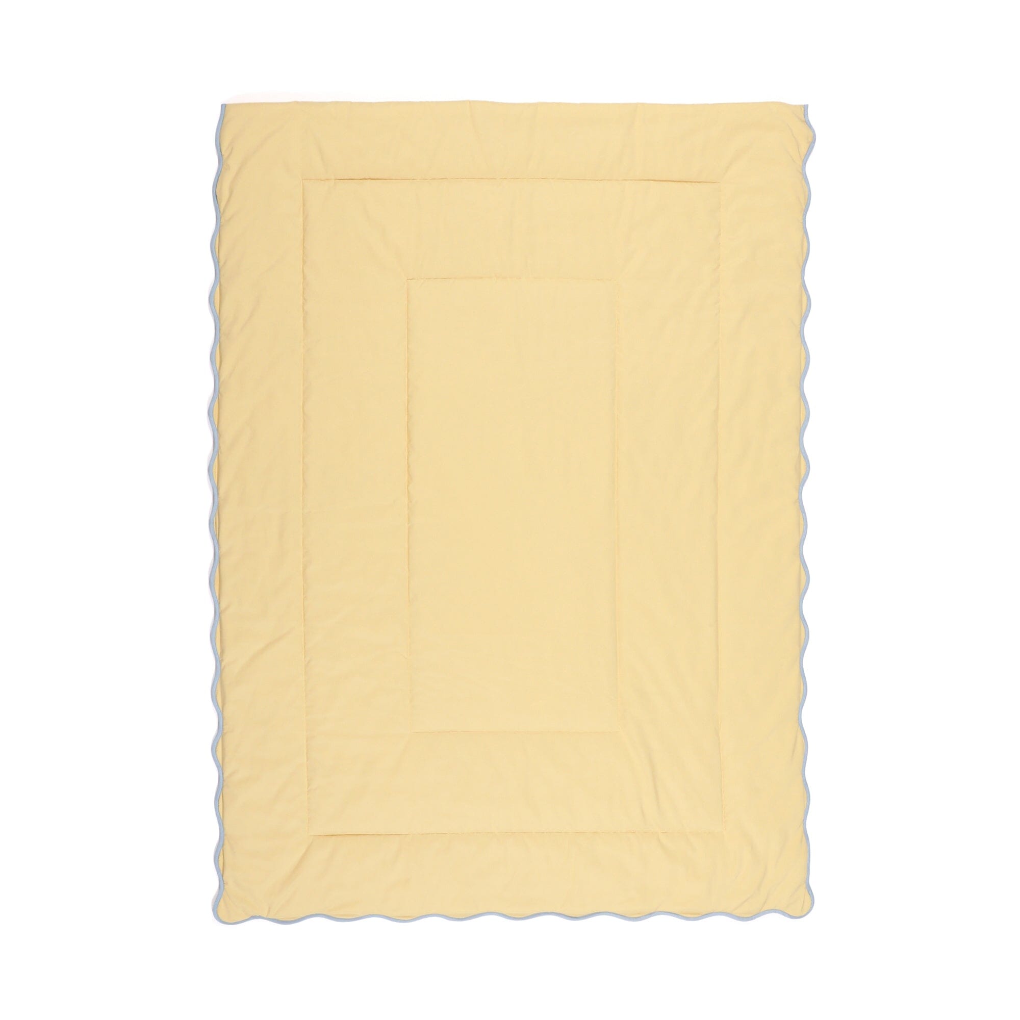 Fuwaro Cooling Quilt Bicolor Wave Single Yellow X Blue