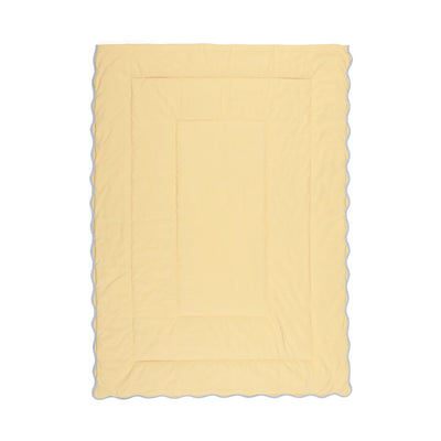 Fuwaro Cooling Quilt Bicolor Wave Single Yellow X Blue