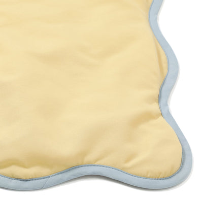 Fuwaro Cooling Quilt Bicolor Wave Double Yellow X Blue