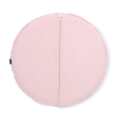 Glitter fur seat cushion φ400 pink