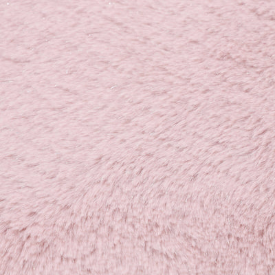 Glitter fur seat cushion φ400 pink