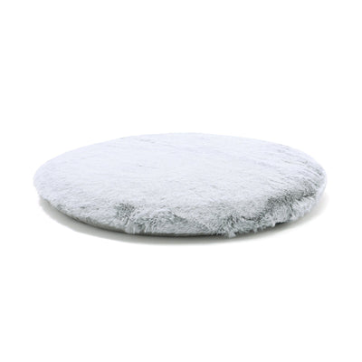 Mixed fur seat cushion φ400 Gray