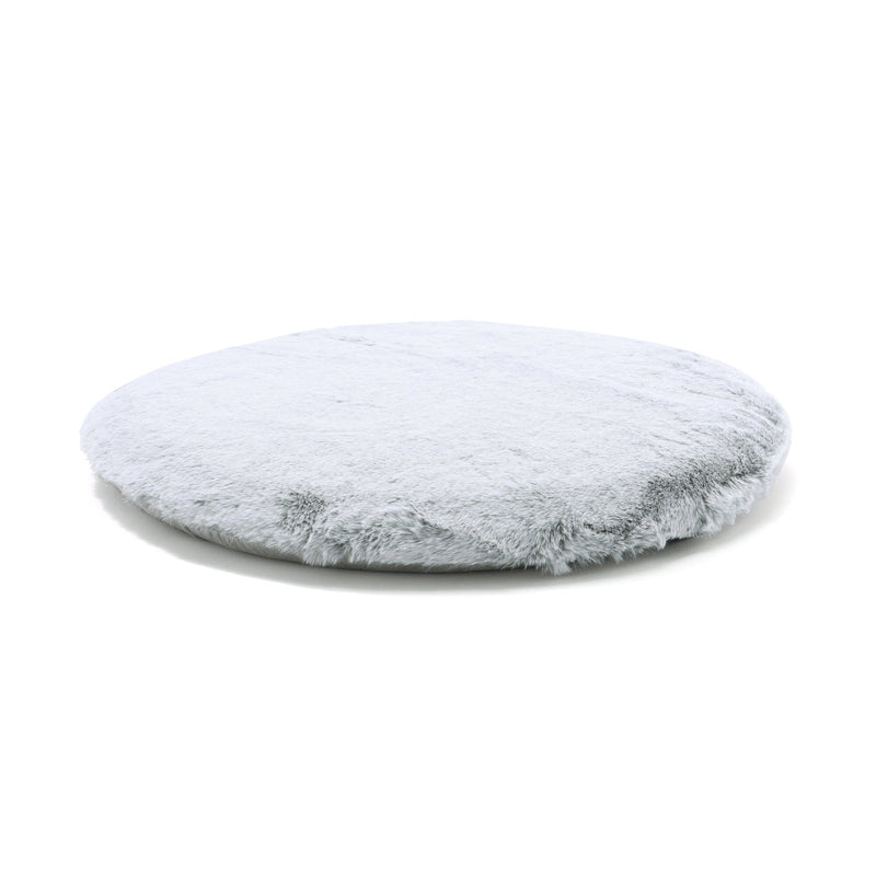 Mixed fur seat cushion φ400 Gray