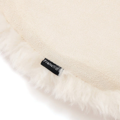 Peluche Seat Cushion Φ400 Ivory