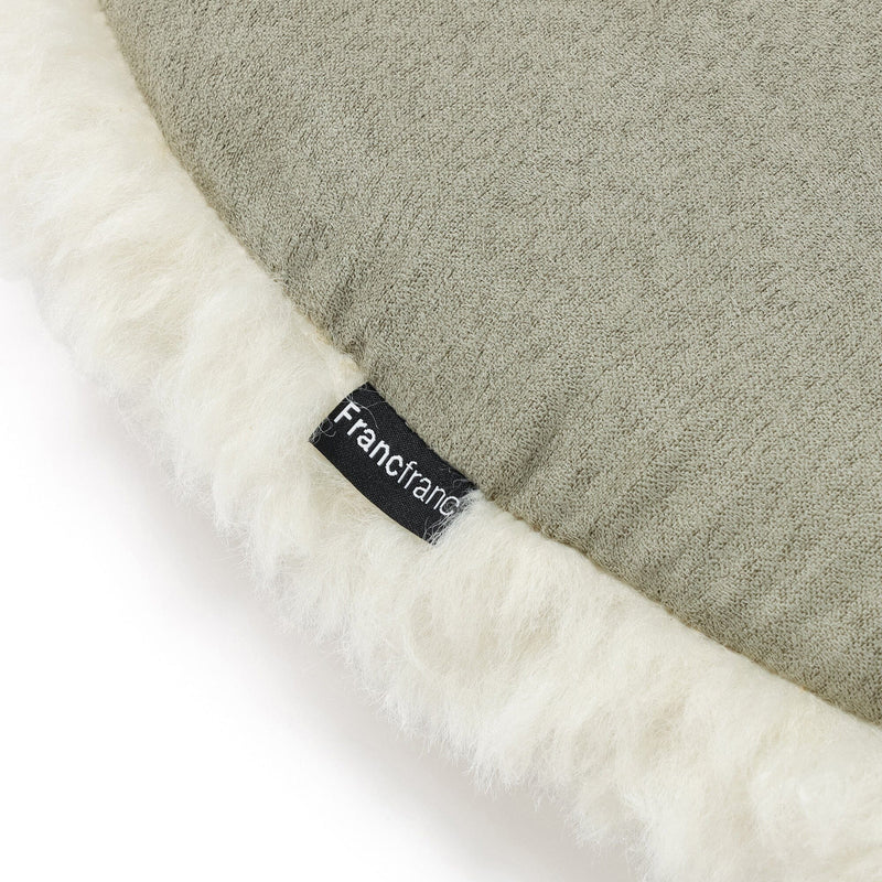 Peluche Seat Cushion Φ400 Light Green