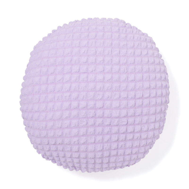 Popcorn Waffle Floor Cushion Φ60 Light Purple