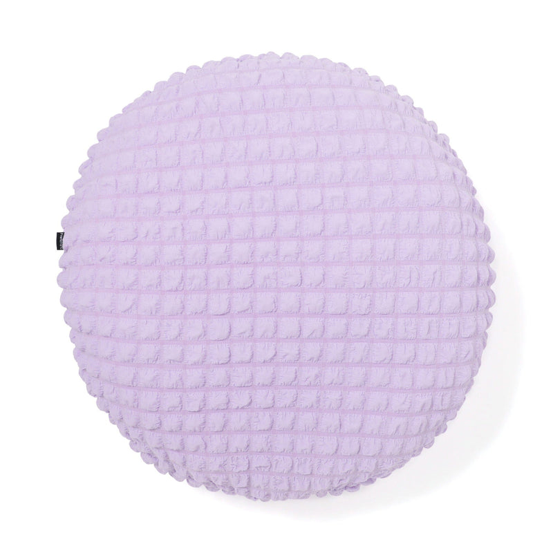 Popcorn Waffle Floor Cushion Φ60 Light Purple