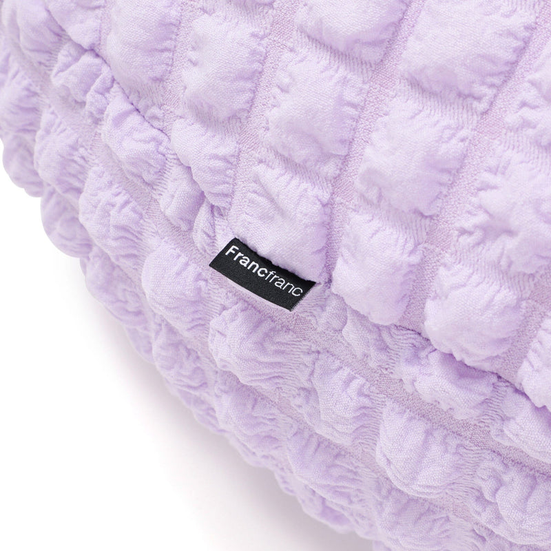 Popcorn Waffle Floor Cushion Φ60 Light Purple