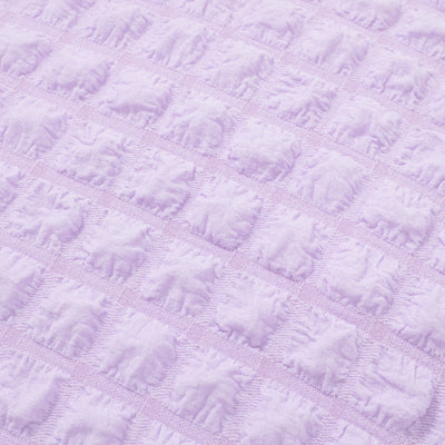 Popcorn Waffle Floor Cushion Φ60 Light Purple