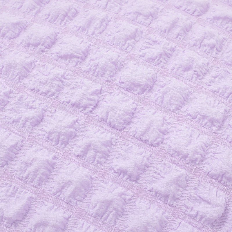 Popcorn Waffle Floor Cushion Φ60 Light Purple