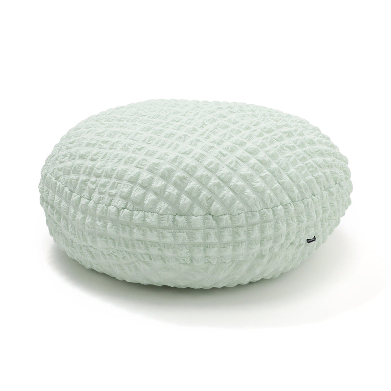 Popcorn Waffle Floor Cushion Φ60 Light Green
