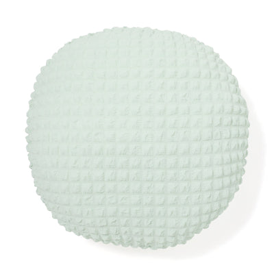 Popcorn Waffle Floor Cushion Φ60 Light Green