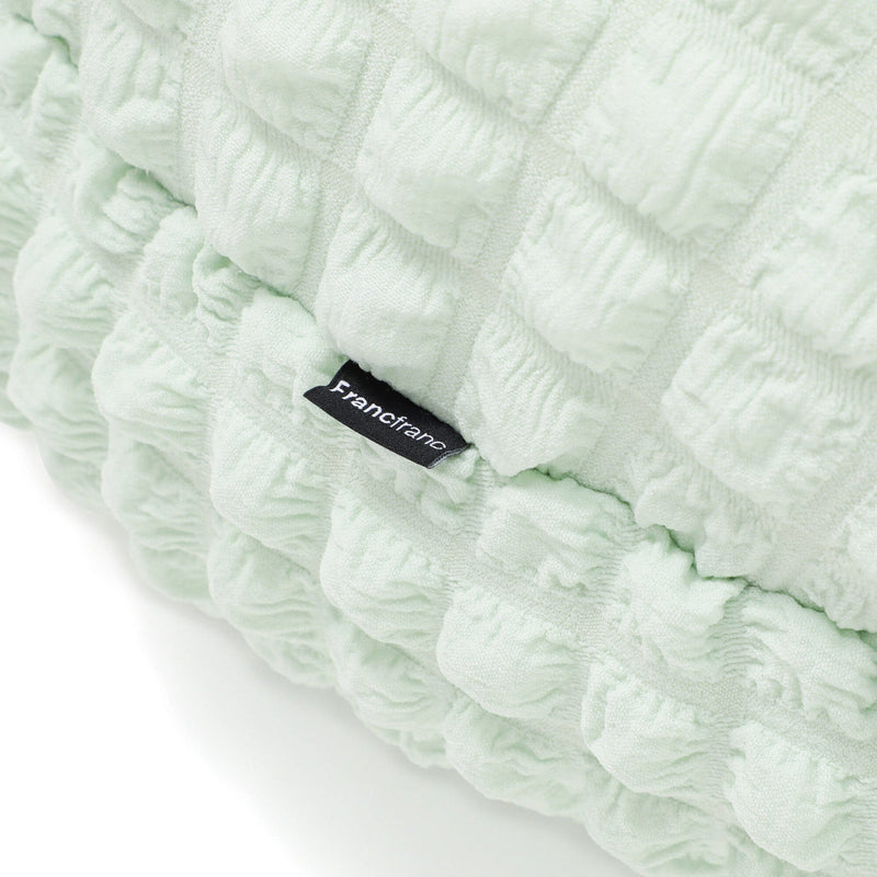 Popcorn Waffle Floor Cushion Φ60 Light Green