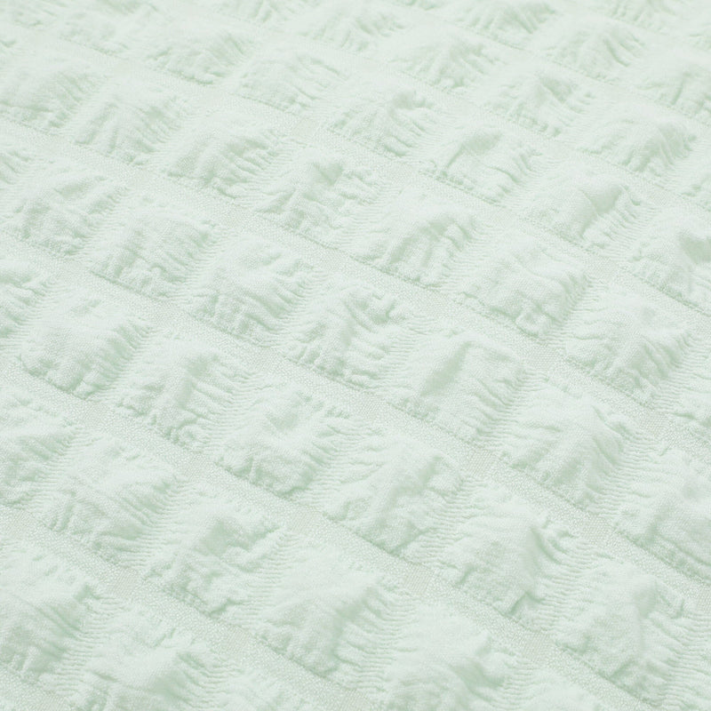 Popcorn Waffle Floor Cushion Φ60 Light Green