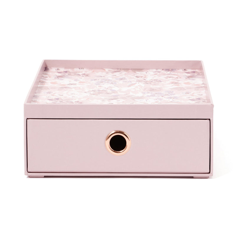 Petite Stationery Box Flower Pink