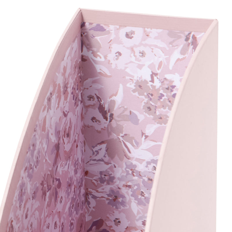 Petite Magazine Holder Flower Pink