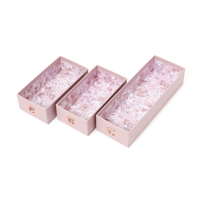 Petite 3-Drawer Chest With Pen Stand 3S Flower Pink