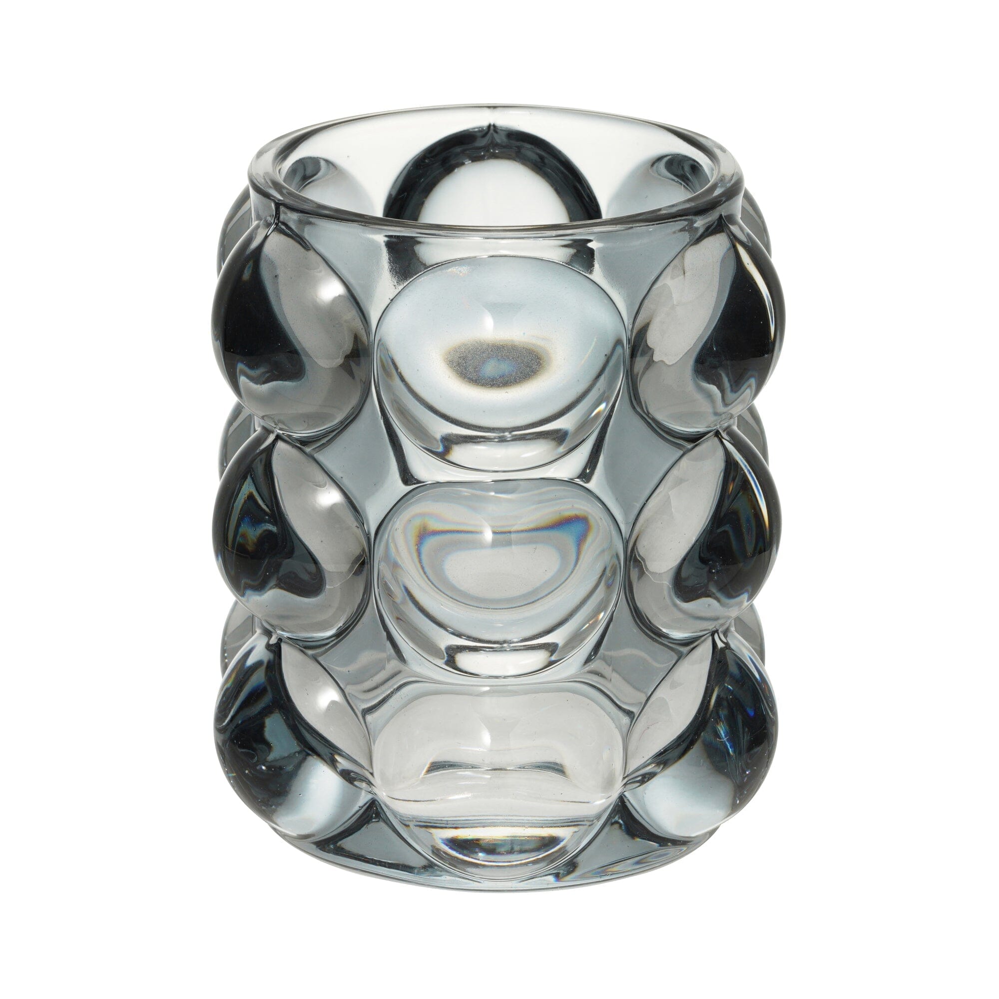 Bubble Glass Pen Holder Gray