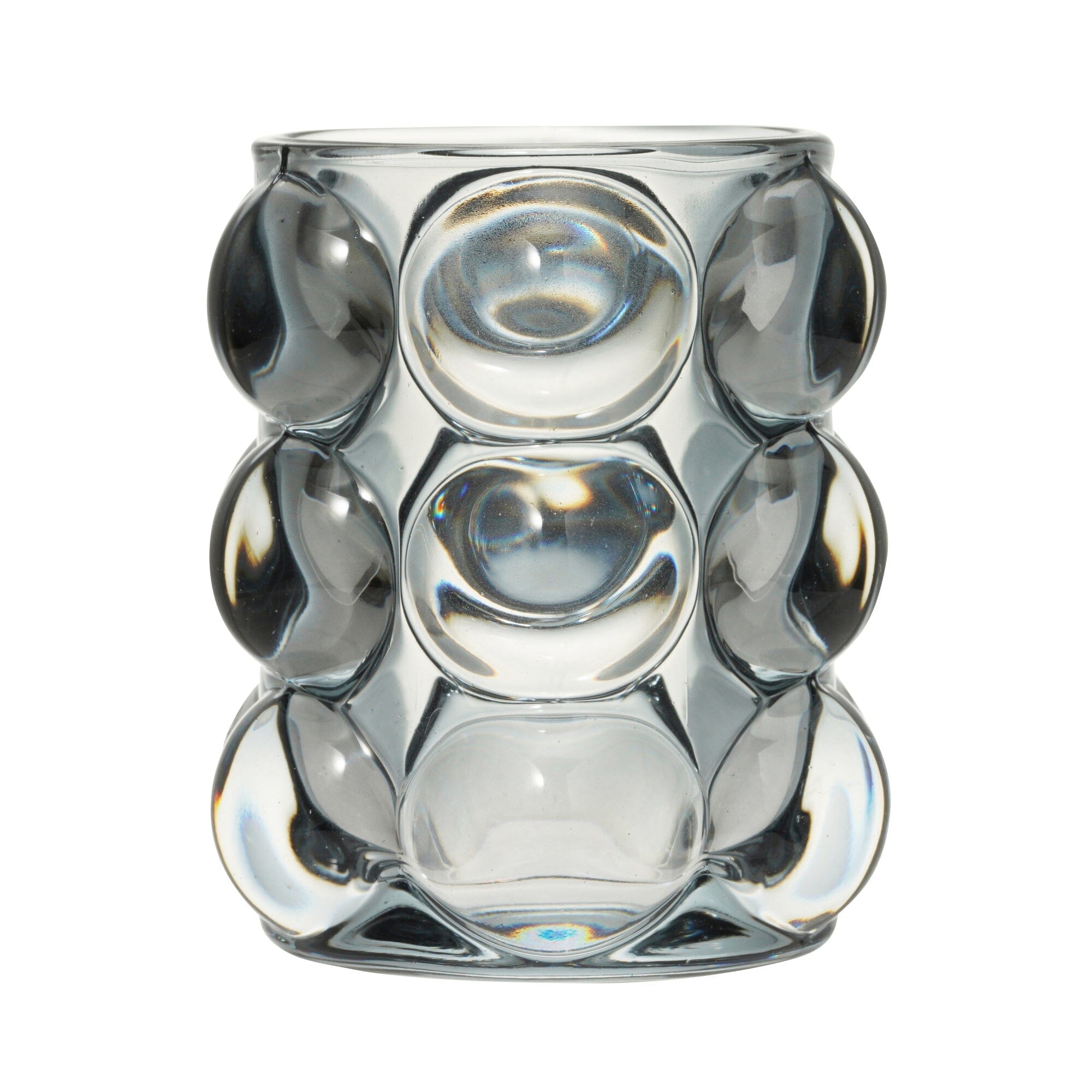 Bubble Glass Pen Holder Gray