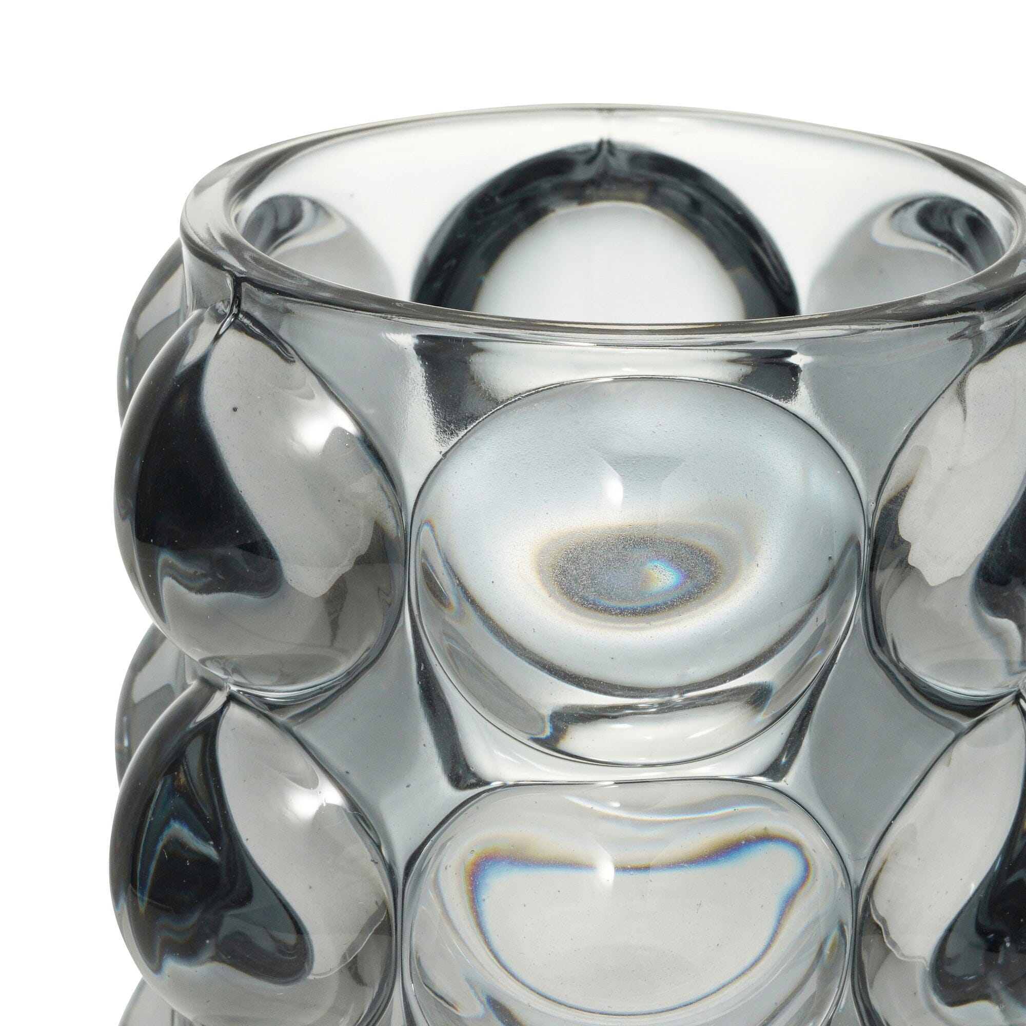 Bubble Glass Pen Holder Gray