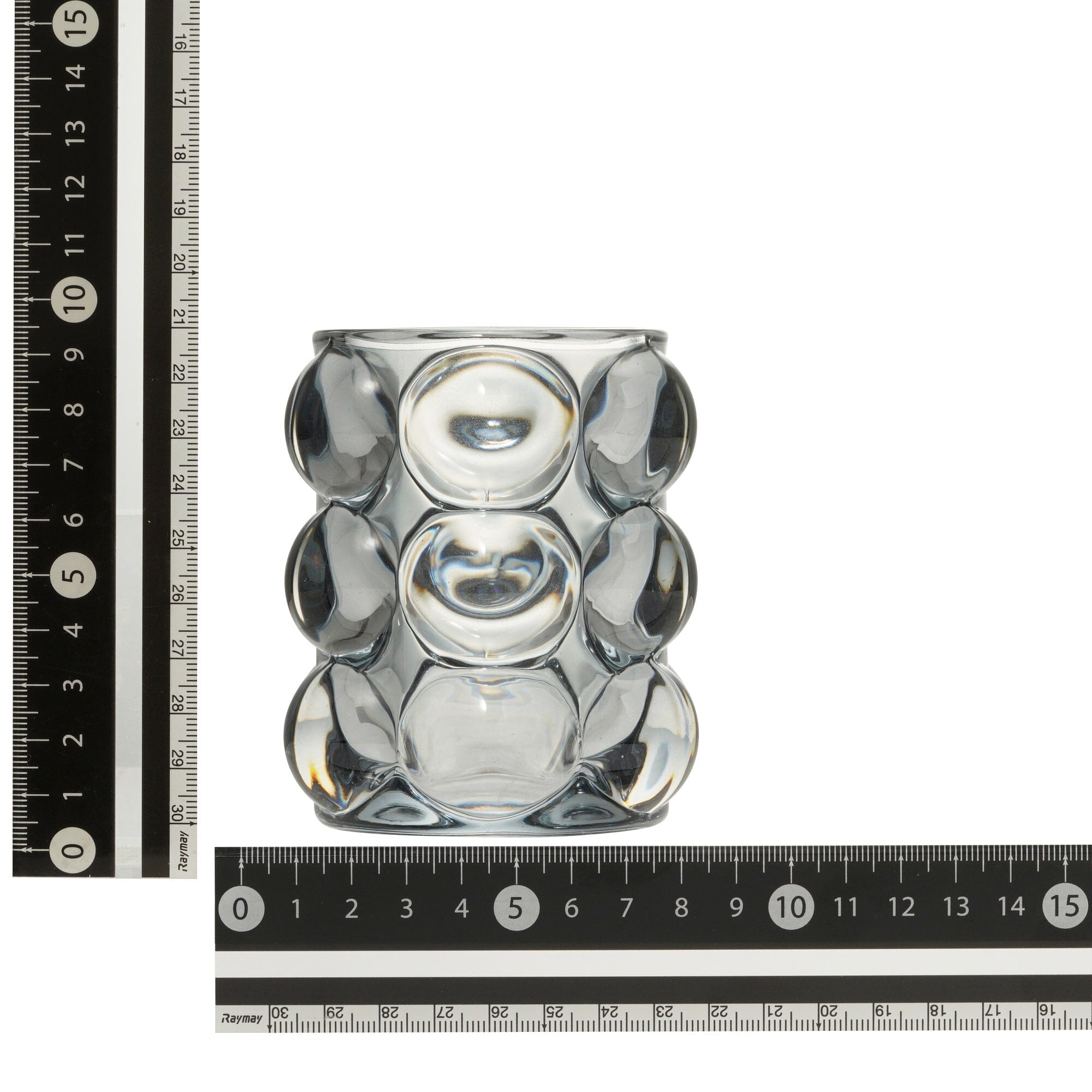 Bubble Glass Pen Holder Gray