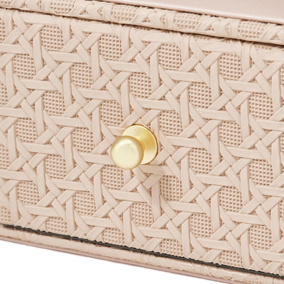 Embossed Desk Organizer Large Pink