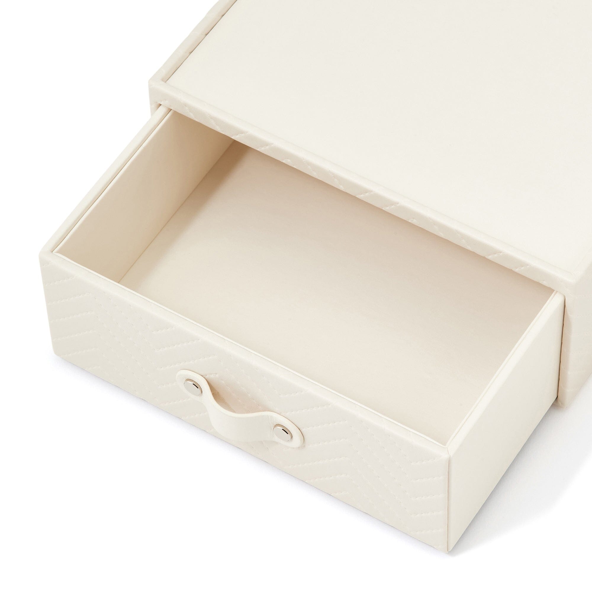 Quilting Stationery Box Medium Ivory
