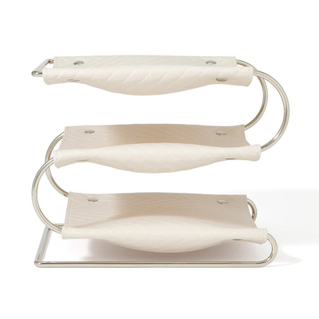 QUILITING三層托盤象牙色