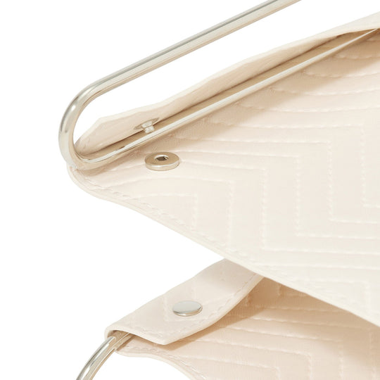 Quilting 3-Tier Tray Ivory