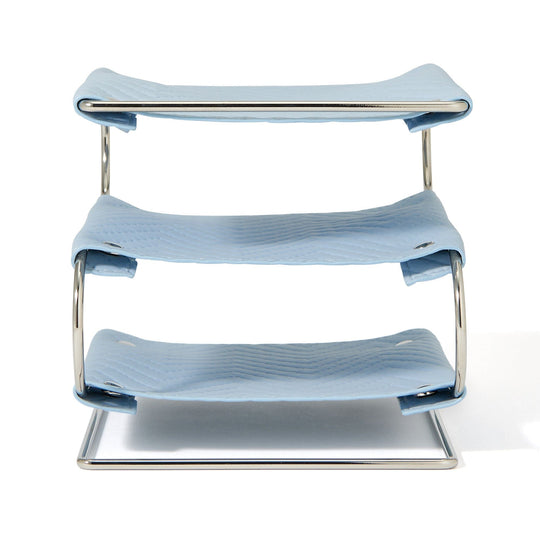 Quilting 3-Tier Tray Blue