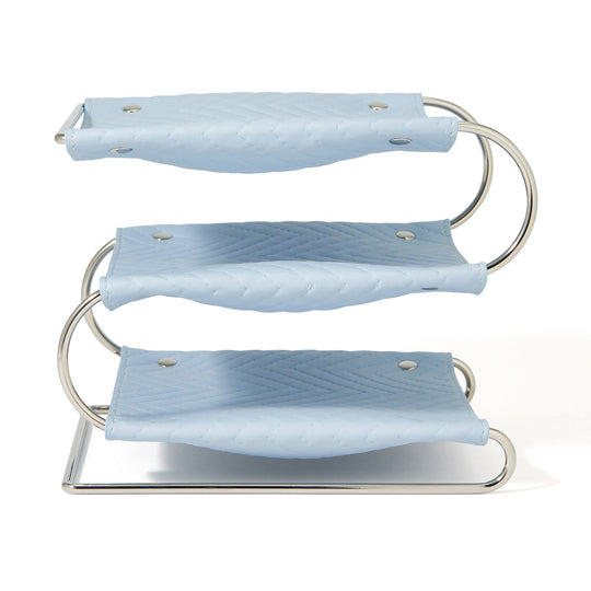Quilting 3-Tier Tray Blue