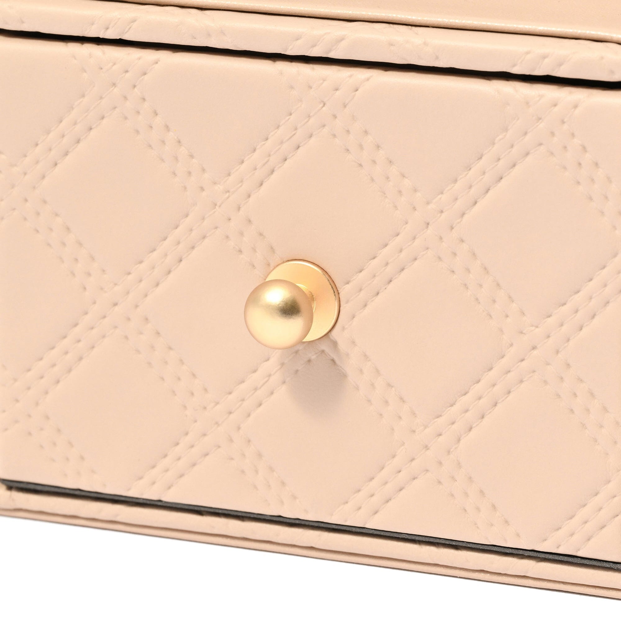 Check Stitch Desk Organizer Large Beige