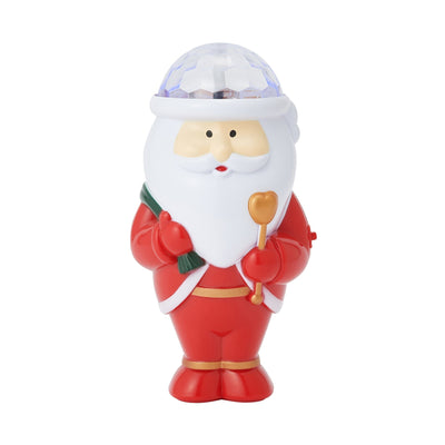 Music Mirror Ball Santa