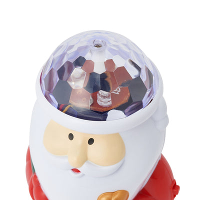 Music Mirror Ball Santa