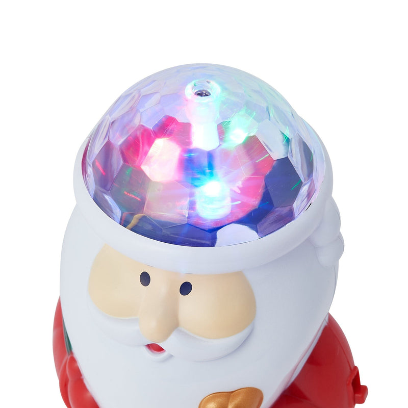 Music Mirror Ball Santa