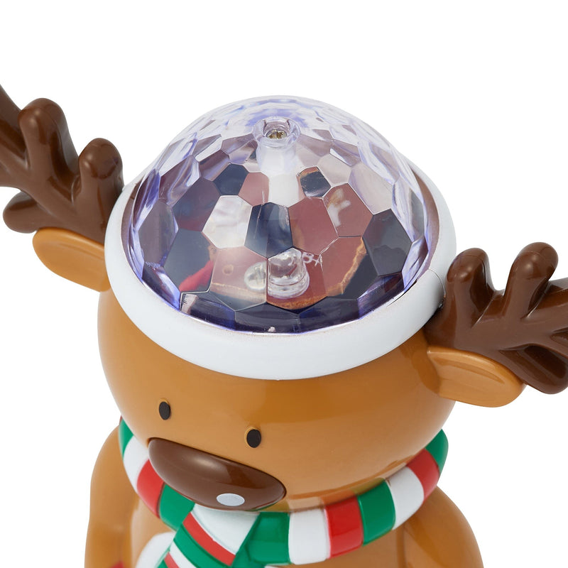 Music Mirror Ball Reindeer